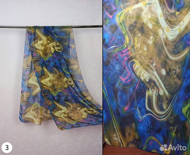 Шарфы и палантины женские кашемир, вискоза, шифон