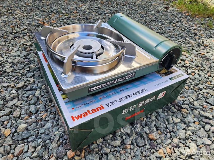 Портативная газовая плита Iwatani с ветрозащитой