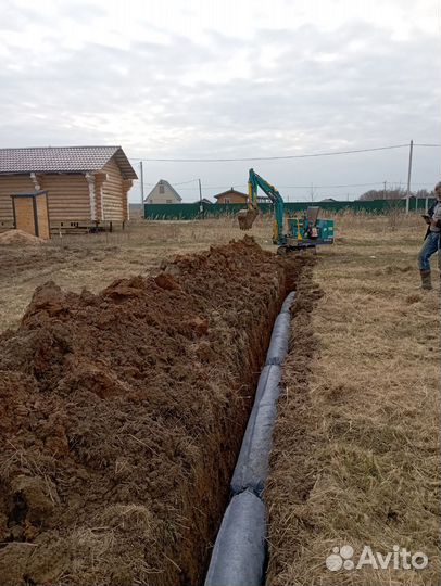 Услуги мини экскаватора копка земляные работы