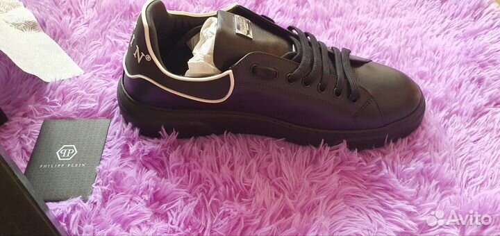 Кроссовки кожаные муж Philipp Plein 42