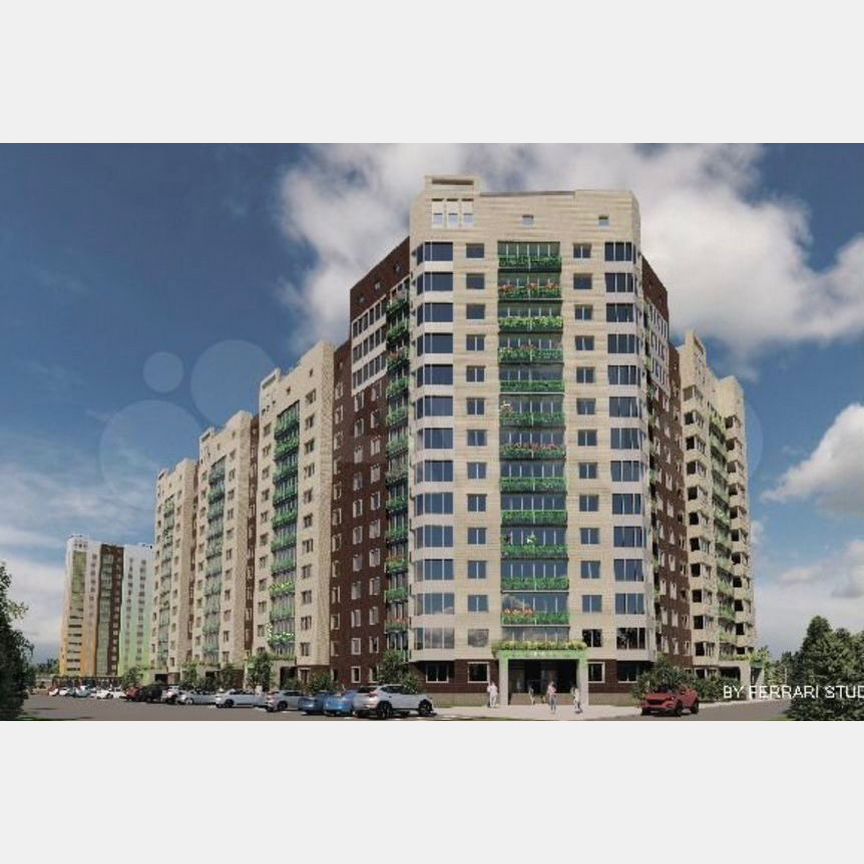 2-к. квартира, 56,2 м², 12/15 эт.