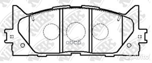 Колодки тормозные дисковые toyota camry 2.5 201