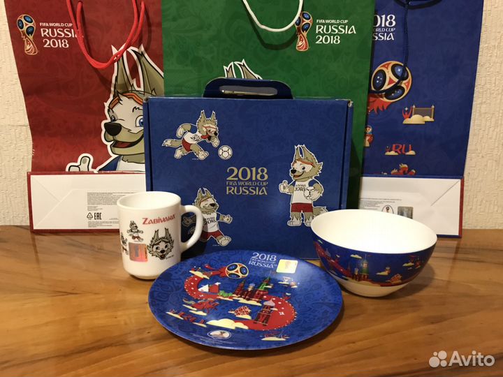 Посуда Чм Фифа 2018 (детский набор с Забивакой)