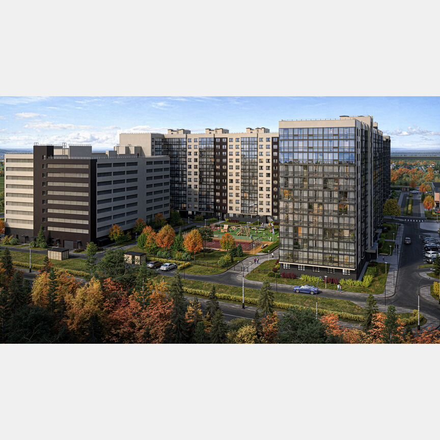 2-к. квартира, 63,6 м², 1/12 эт.