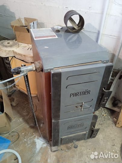Продаётся твердотопливный котёл Партнёр 16 кв