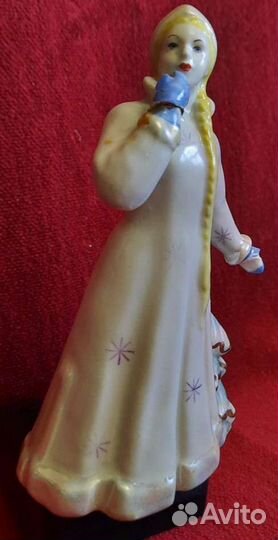 Статуэтка Снегурочка Фарфор Дулёво