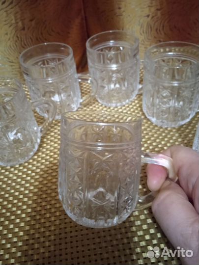 Кружечки хрустальные