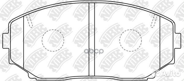 Колодки тормозные дисковые передние NiBK PN3813