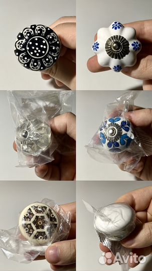 Керамические мебельные ручки