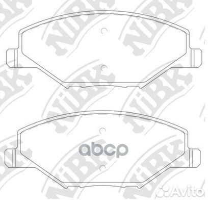 Колодки тормозные дисковые volkswagen polo 1.6