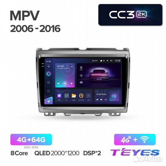 Магнитола Teyes 2K CC3 для Mazda MPV 2006-2016