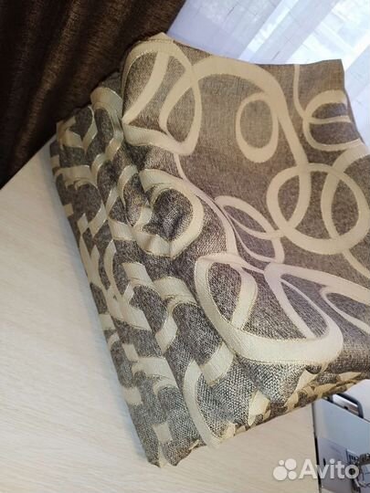 Шторы новые, рогожка