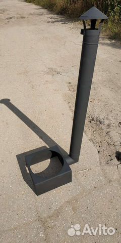 Печь-подставка с трубой на мангал