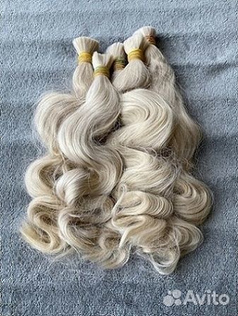 Натуральные волосы для наращивания волна 50 см
