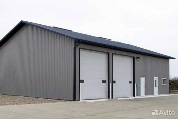 Быстровозводимые ангары склады из сэндвич панелей