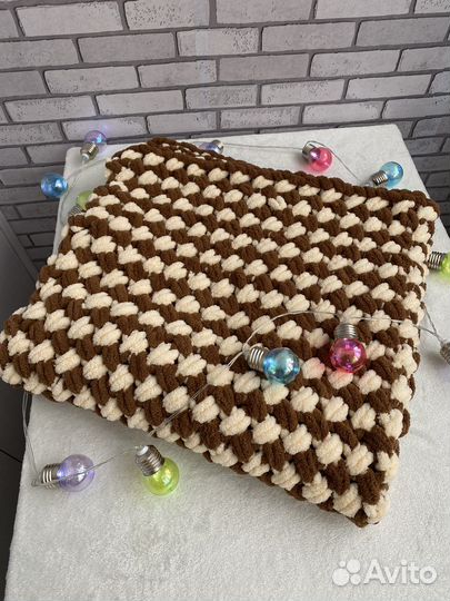 Плед детский вязаный