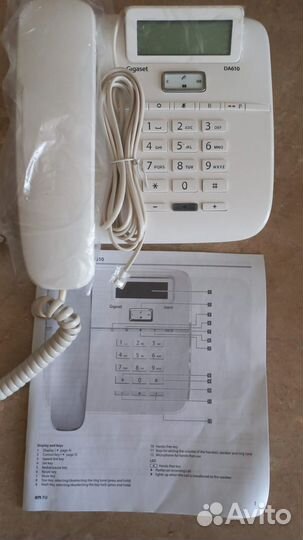 Телефон проводной gigaset DA610 белый