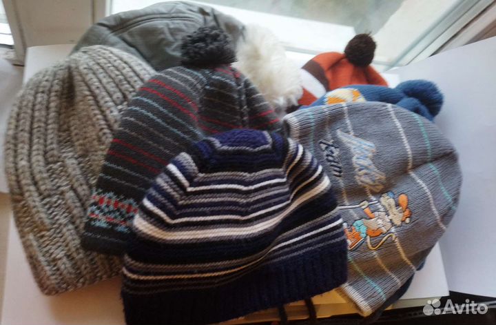 Шапки детские для мальчика утеплённые 4-7 лет