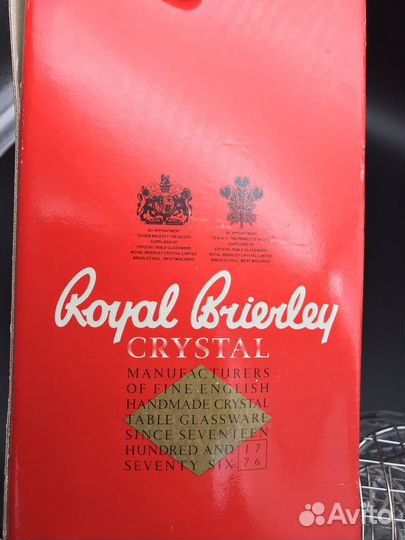 Английский хрустальный штоф