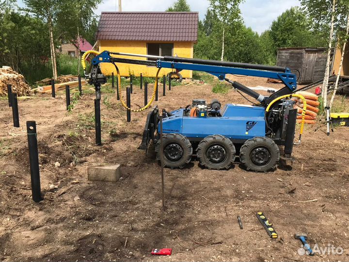 Винтовые сваи.Свайно-винтовой фундамент