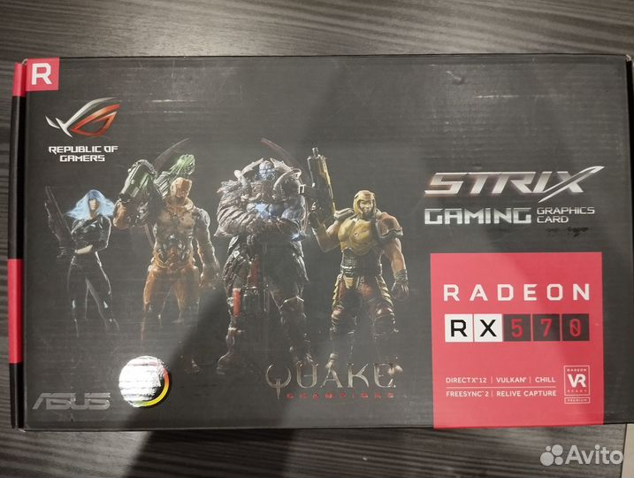 Видеокарта Asus Radeon RX570 Strix 4Gb