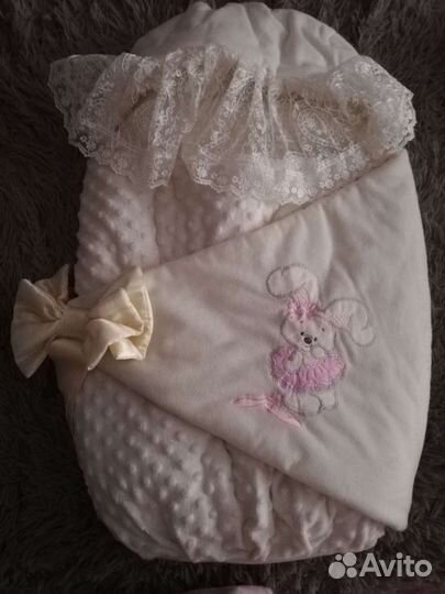 Конверт на выписку зимний для девочки