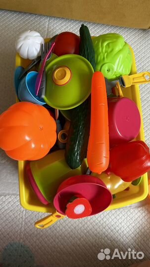 Тележка с фруктами и овощами детская