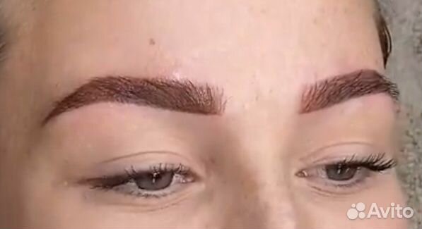 Окрашивание бровей краской / хной