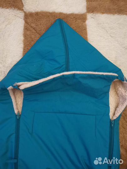 Зимний конверт в коляску на овчине