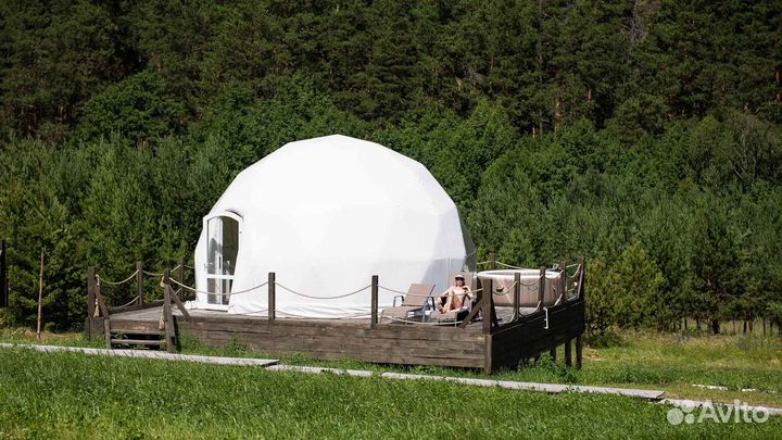 Геокупол для глэмпинга, купольный шатер