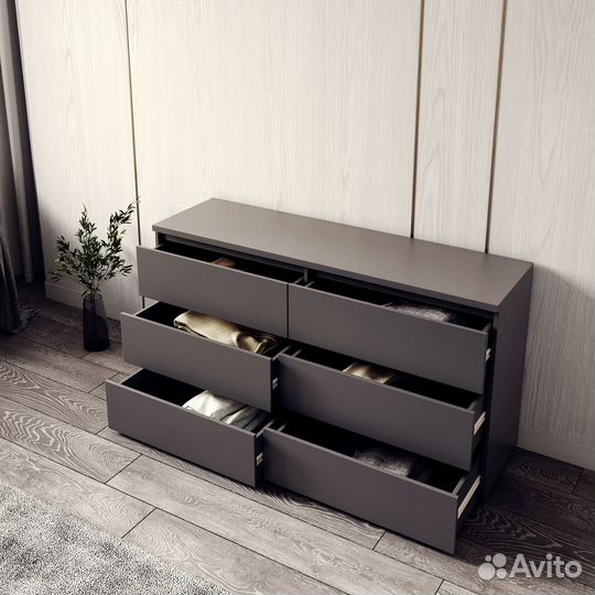 Комод новый графит (аналог икеа)
