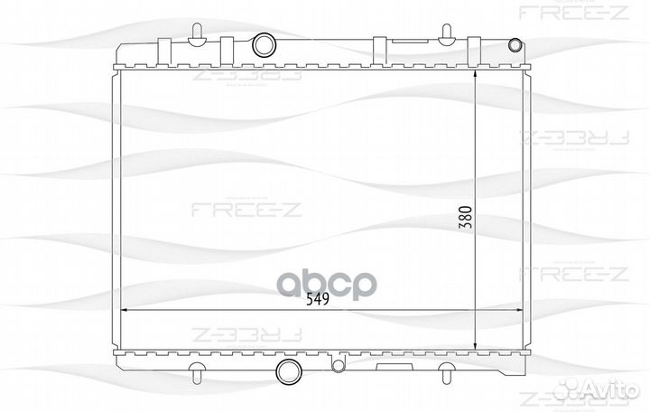 Радиатор peugeot 308 07/407/citroen C4 10- KK0