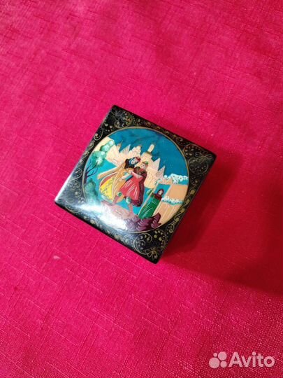 Шкатулка СССР Палех винтаж