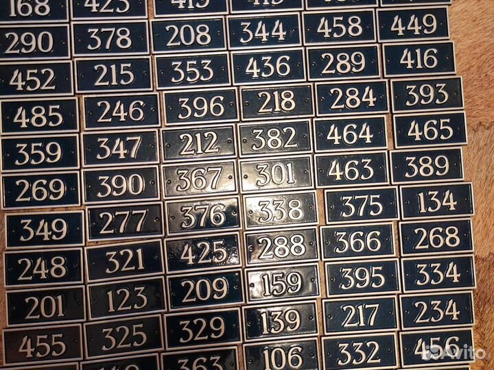 Табличка СССР квартирный номер