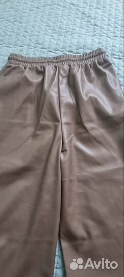 Брюки женские экокожа палацо