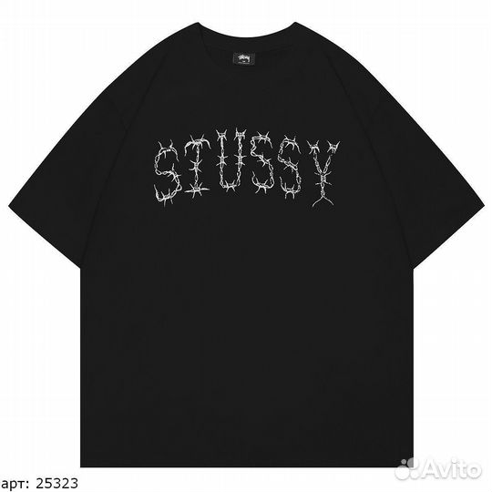 Футболка Stussy prison Чёрная