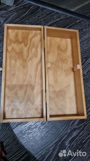 Коробка деревянная из-под коньяка