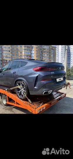 BMW X6 3.0 AT, 2021, битый, 25 000 км
