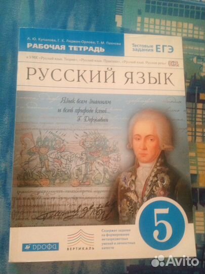 Рабочая тетрадь по русскому языку 5 класс