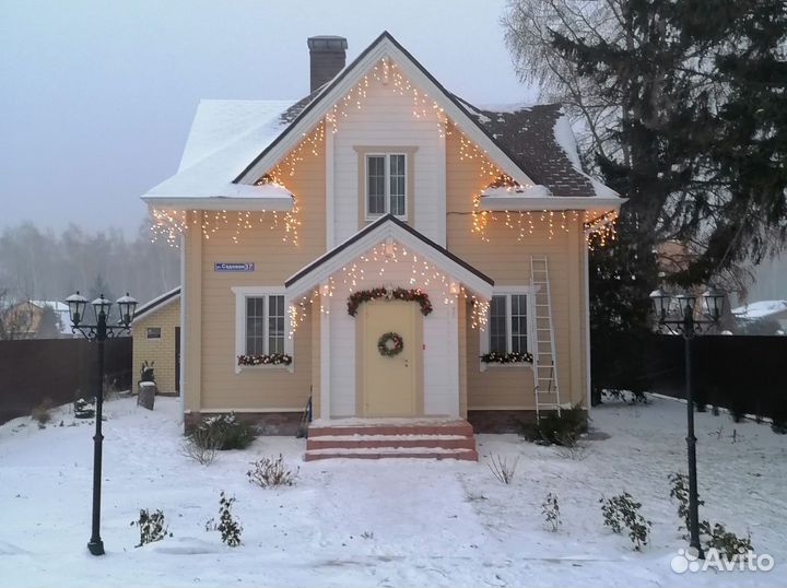 Новогоднее украшение домов