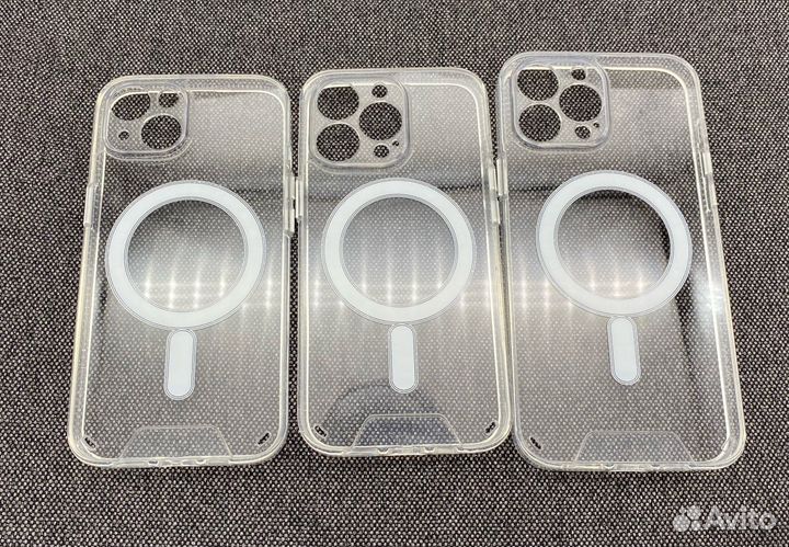 Чехол прозрачный MagSafe iPhone 15/14/13/12