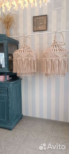 Абажур в технике макраме