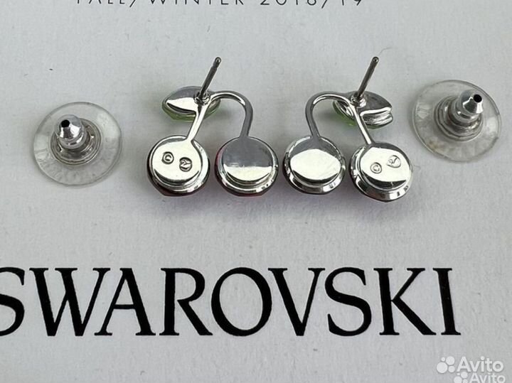 Серьги вишенки Swarovski