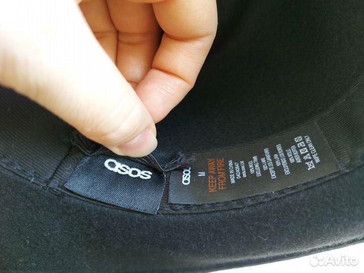 Шляпа фетровая ASOS, M