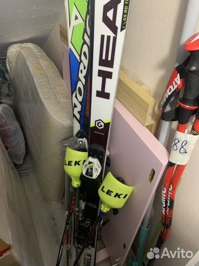 Горные лыжи Head Nordica палки Leki ботинки Head