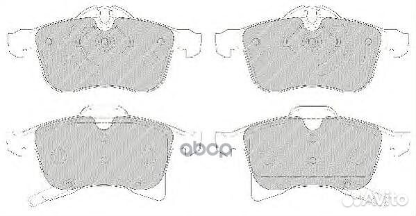 Колодки тормозные, передние FDB1640 Ferodo