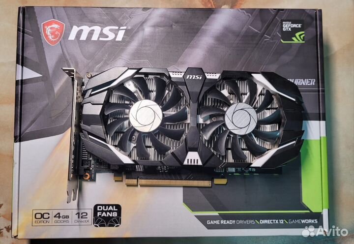 Видеокарта gtx 1050 ti msi