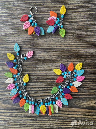 Серьги и браслет