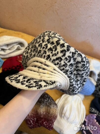 Шапки береты зимние пакетом