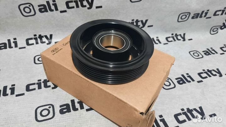 Шкив компрессора кондиционера Солярис Hyundai